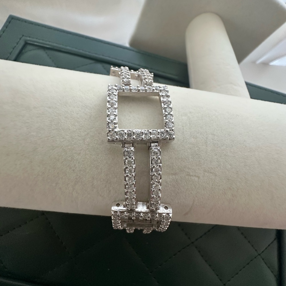 Sterling silver Geometric Bracelet - Picture 3 of 9